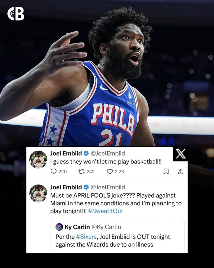 恩比德公开质疑球队休战决定引热议