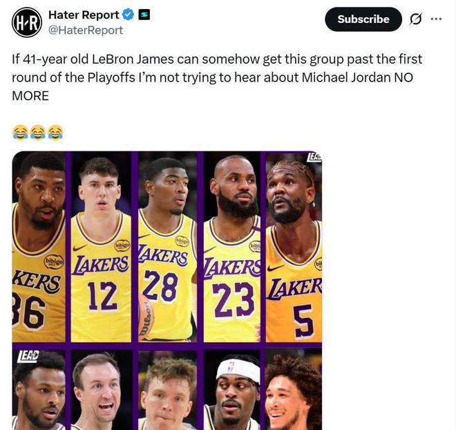 里夫斯赛季报销湖人三巨头变单核詹姆斯扛起大